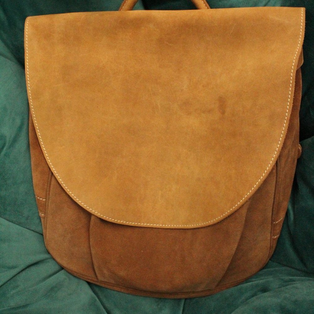 Sundance Suede Two Tone Messenger Bag